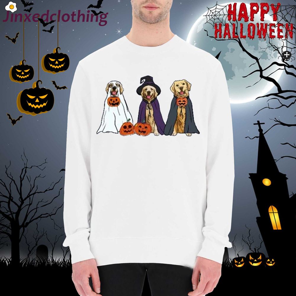 Golden Retriever Ghost Dogs Sweatshirt Halloween Golden Retriever Golden Retriever Ghost 